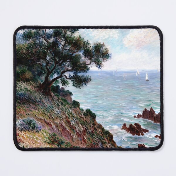 Item preview, Mediterranean Coast on a Grey Day: Impression of Sea, Sky, and Atmospheric Light  designed and sold by artdesignsnow.