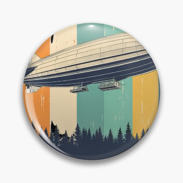 Item preview, Retro Zeppelin 70s 80s Dirigible Airship Vintage #8897 designed and sold by aztra-art.