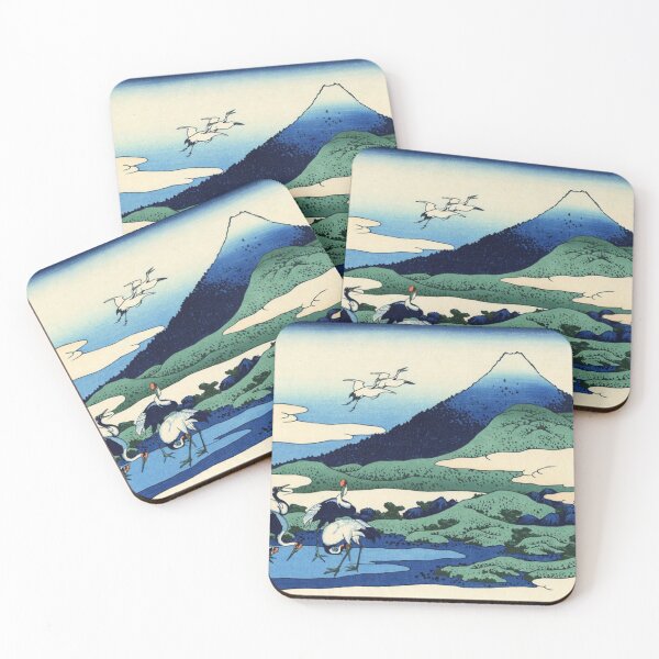 Item preview, Hokusai: Cranes and Mount Fuji - Thirty-Six Views of Mount Fuji designed and sold by vekotpu.