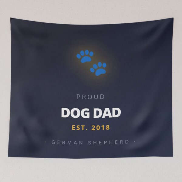 Item preview, German Shepherd Dad Paw Print — Proud Dog Dad Father's Day Gift for Men designed and sold by rebel-souly.