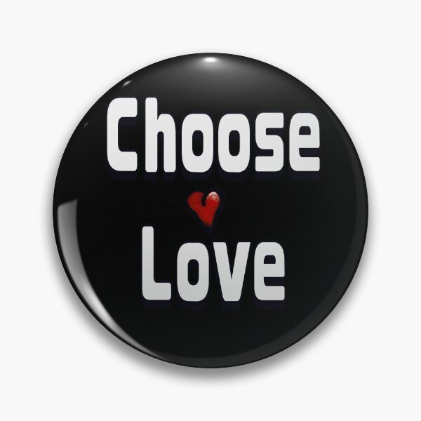 Item preview, Choose Love Bold White Typography with cute Red Heart designed and sold by Artonmytee.