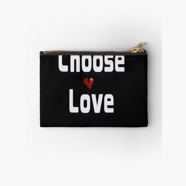 Item preview, Choose Love Bold White Typography with cute Red Heart designed and sold by Artonmytee.