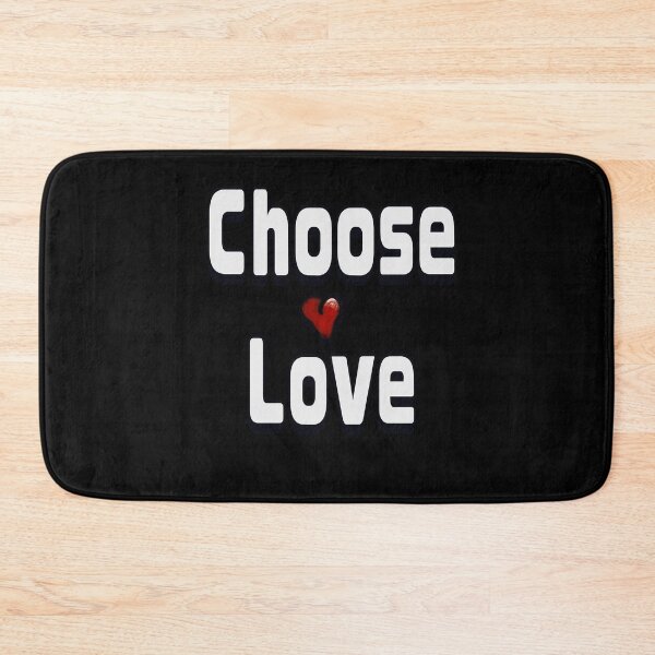 Item preview, Choose Love Bold White Typography with cute Red Heart designed and sold by Artonmytee.
