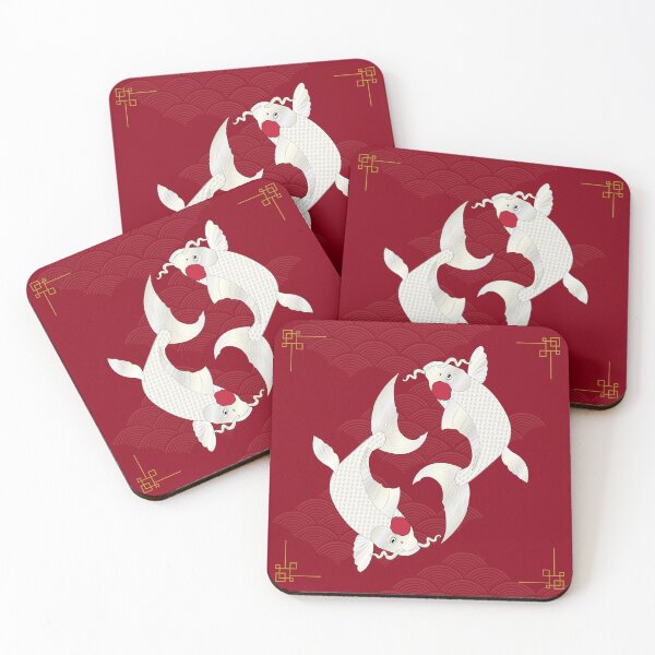 Item preview, Beautiful Koi Fish Japanese Zen Art designed and sold by Happy Goodies Co..