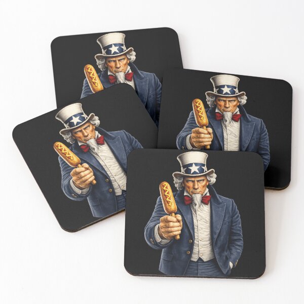 Item preview, Funny Corn Dog Lover Uncle Sam Patriotic Fair Food Humor Design designed and sold by TheTrendsDesk.