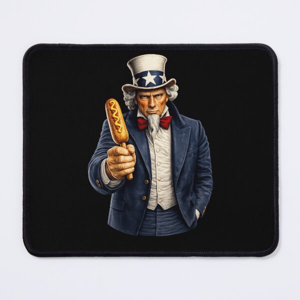 Item preview, Funny Corn Dog Lover Uncle Sam Patriotic Fair Food Humor Design designed and sold by TheTrendsDesk.