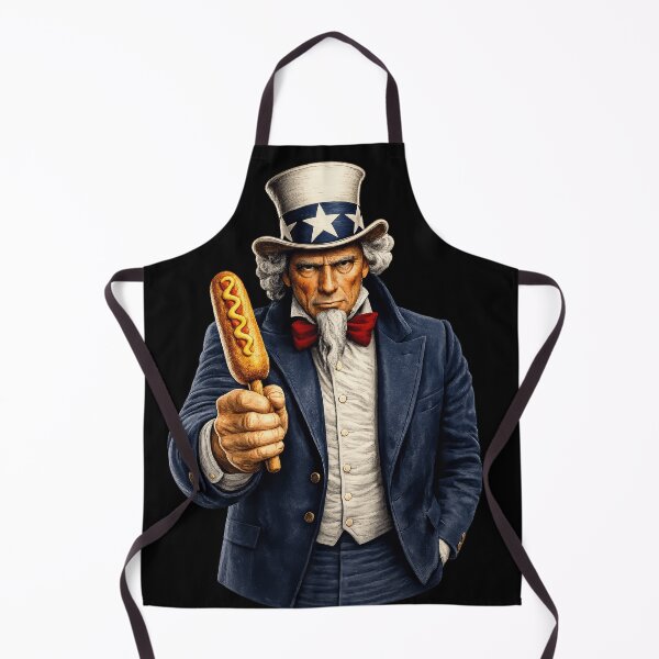 Item preview, Funny Corn Dog Lover Uncle Sam Patriotic Fair Food Humor Design designed and sold by TheTrendsDesk.