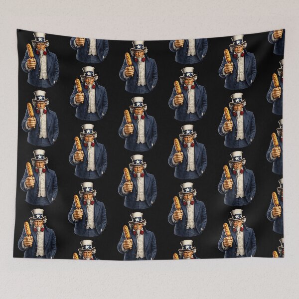 Item preview, Funny Corn Dog Lover Uncle Sam Patriotic Fair Food Humor Design designed and sold by TheTrendsDesk.
