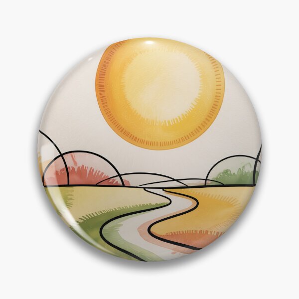 Item preview, Symbolic Sun & Path Landscape – Paul Klee Inspired Abstract Print designed and sold by Tamas Das.