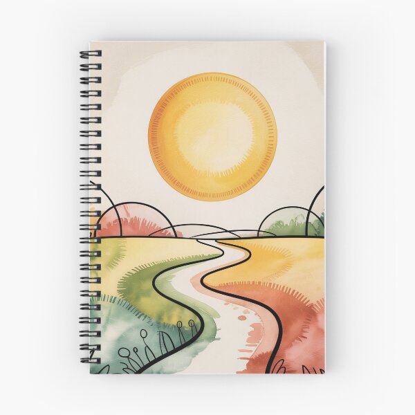 Item preview, Symbolic Sun & Path Landscape – Paul Klee Inspired Abstract Print designed and sold by Tamas Das.