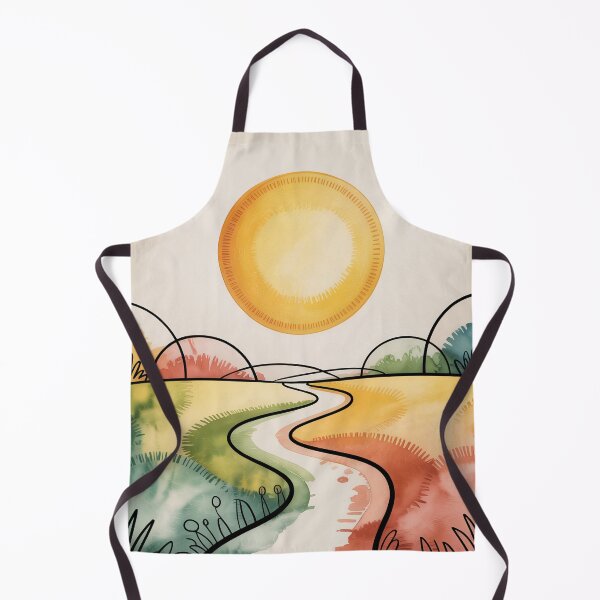 Item preview, Symbolic Sun & Path Landscape – Paul Klee Inspired Abstract Print designed and sold by Tamas Das.
