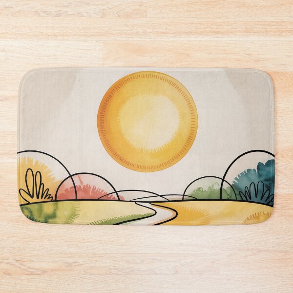 Item preview, Symbolic Sun & Path Landscape – Paul Klee Inspired Abstract Print designed and sold by Tamas Das.