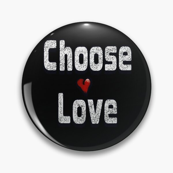 Item preview, Choose Love Bold White Vintage Typography with cute Red Heart designed and sold by Artonmytee.