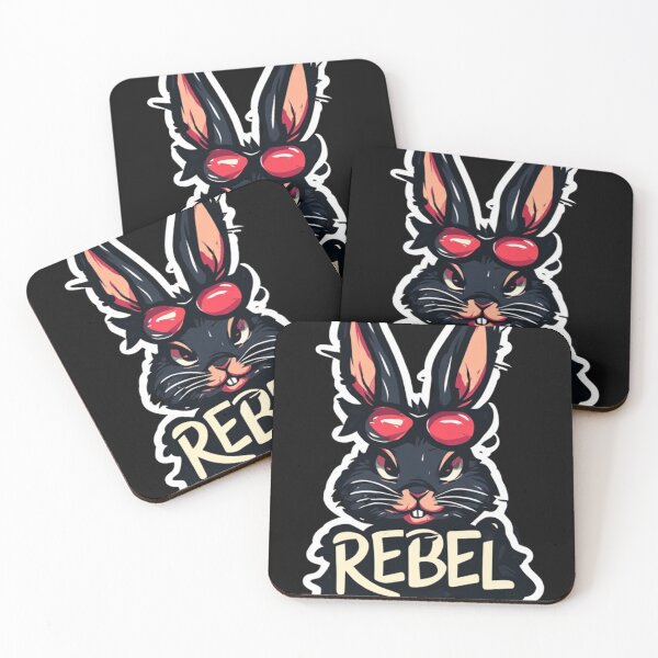 Item preview, Rebel Rabbit – Punk Bunny Attitude designed and sold by halibutgoatramb.