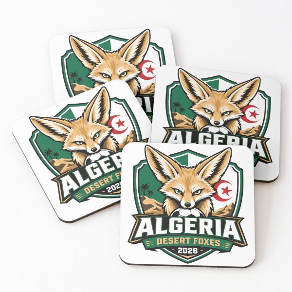 Item preview, Algeria Desert Foxes Football Crest designed and sold by RedCircleArt.