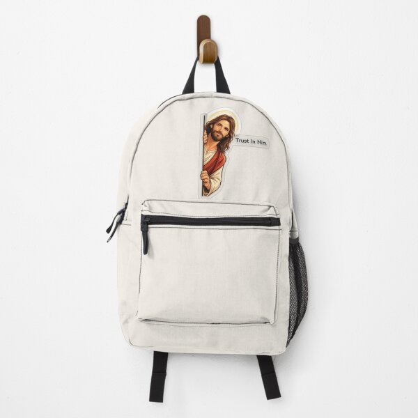 Item preview, Trust In Him | Christian Faith Sticker | Jesus Peeking Design designed and sold by Digital_products_0111.