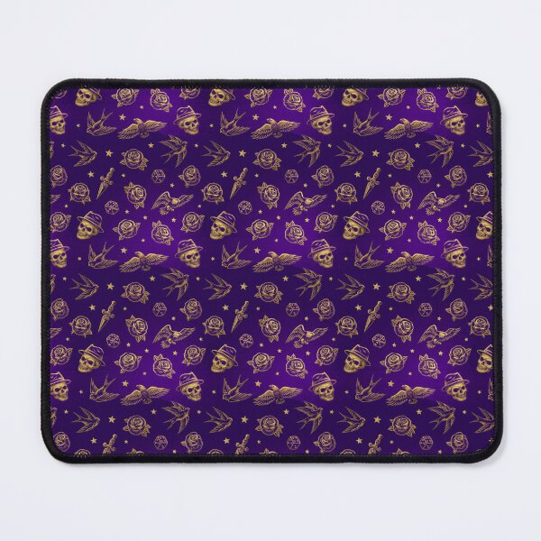 Item preview, Luxury Gold Eagle And Skull Tattoo Pattern designed and sold by igraphixart.