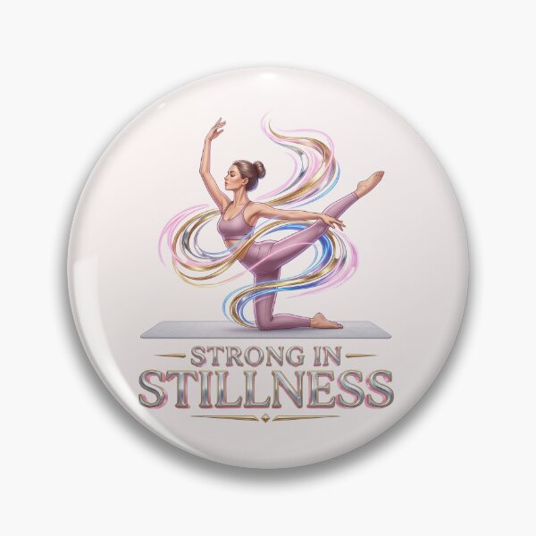 Item preview, Strong In Stillness Pilates Pose Exercise designed and sold by pradeepvisuals.