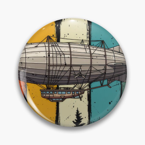 Item preview, Retro Zeppelin Airship Vintage Rock Style for Men #4130 designed and sold by aztra-art.