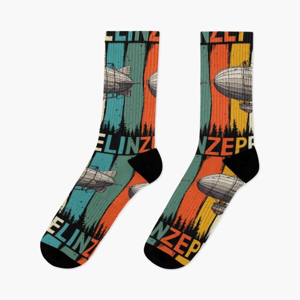 Item preview, Retro Zeppelin Airship Vintage Rock Style for Men #4130 designed and sold by aztra-art.