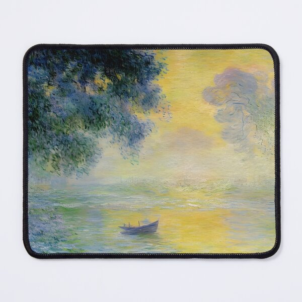 Item preview, Misty Morning on the Seine at Sunrise: Impression of River Light, Atmosphere, and Transience  designed and sold by artdesignsnow.