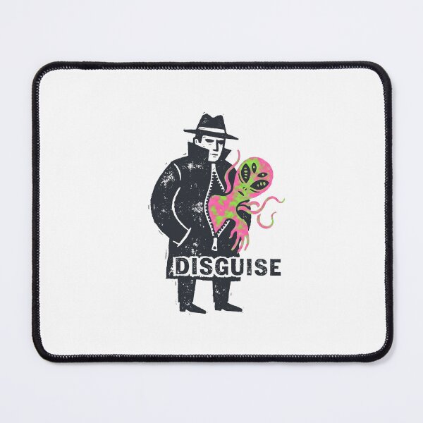 Item preview, Alien In Disguise – Retro Trench Coat Spy Linocut Art designed and sold by HornbillDesign.