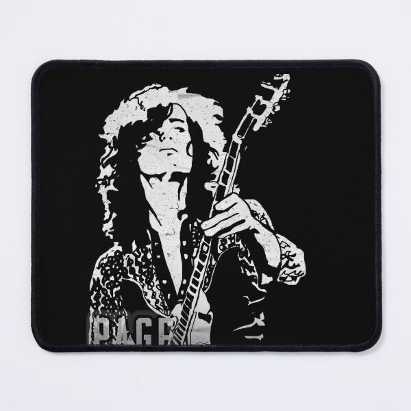 Item preview, GUITAR'S PAGE Vintage Rock Silhouette Black White Fan Art #7618 designed and sold by aztra-art.
