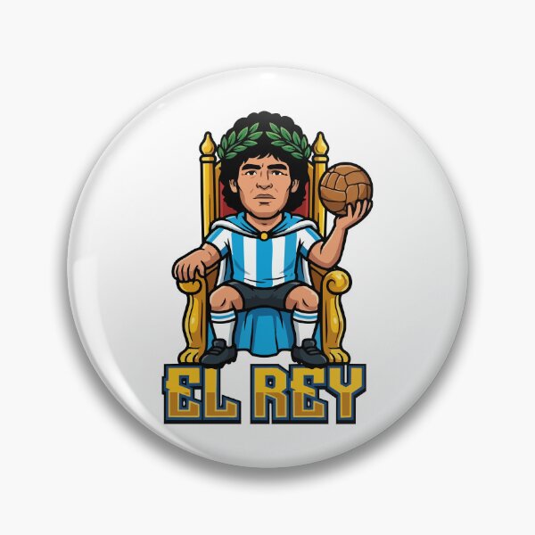 Item preview, Maradona as King - El Rey on Throne designed and sold by PixelCatalyst.