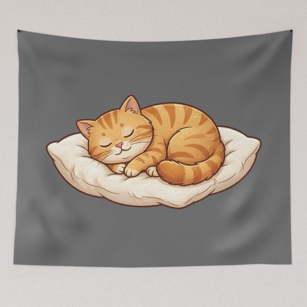 Item preview, Orange Cat Sleeping designed and sold by umiinuraa.