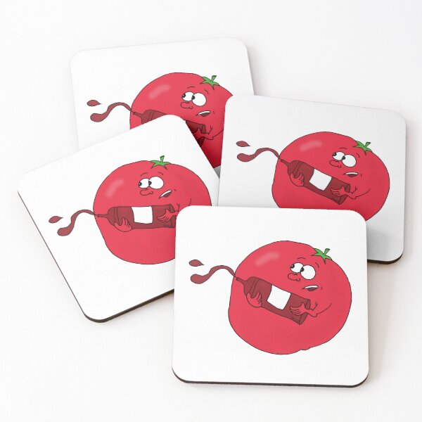 Item preview, Funny Tomato Ketchup Quirky Veggie Gang Cartoon – Cute Kawaii Food Sticker Sauce Meme Art designed and sold by MyxaART.