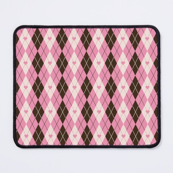 Item preview, Winter Brown Pink Heart Argyle Diamond Pattern designed and sold by Lailaynta.
