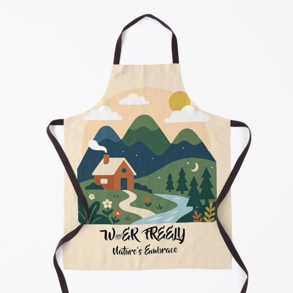 Item preview, Wander Freely Nature's Embrace Cozy Mountain Cabin Vector designed and sold by GraceCreation.