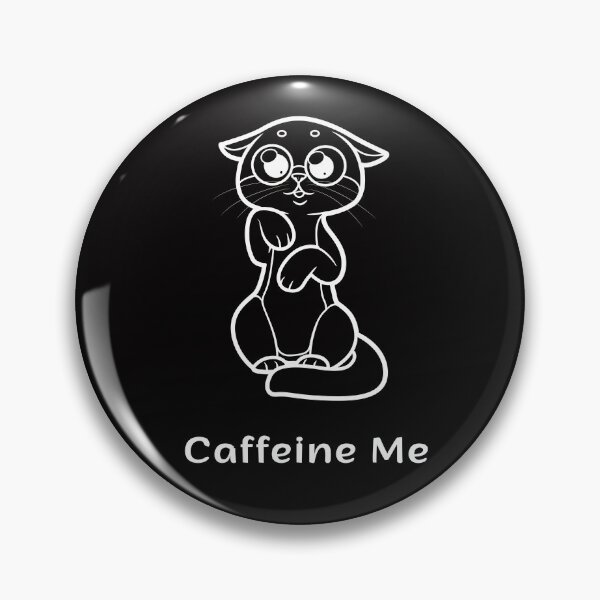 Item preview, Caffeine Me Funny Minimalist Coffee Cat Art designed and sold by ContigoART.