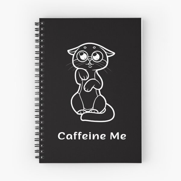 Item preview, Caffeine Me Funny Minimalist Coffee Cat Art designed and sold by ContigoART.