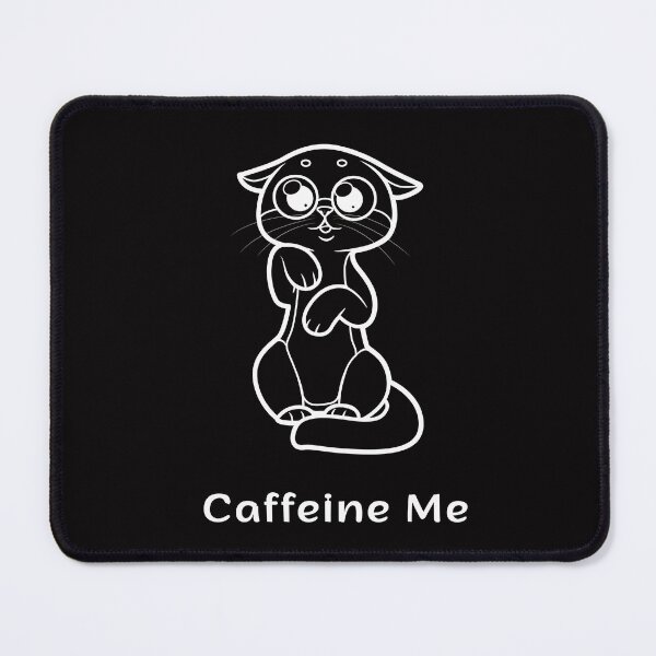 Item preview, Caffeine Me Funny Minimalist Coffee Cat Art designed and sold by ContigoART.