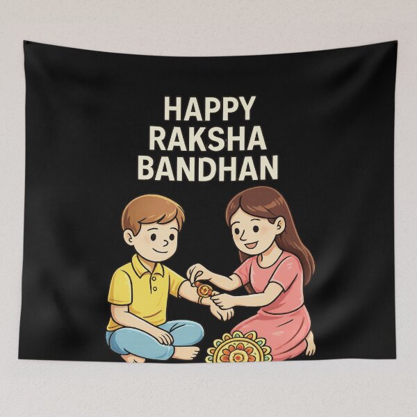Item preview, Happy Raksha Bandhan 2026 Brother and Sister Rakhi Gift designed and sold by Cust-tshirts.