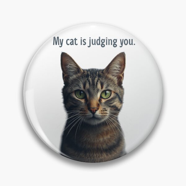 Item preview, My Cat Is Judging You Funny Cat Meme T-Shirt designed and sold by rafmv.