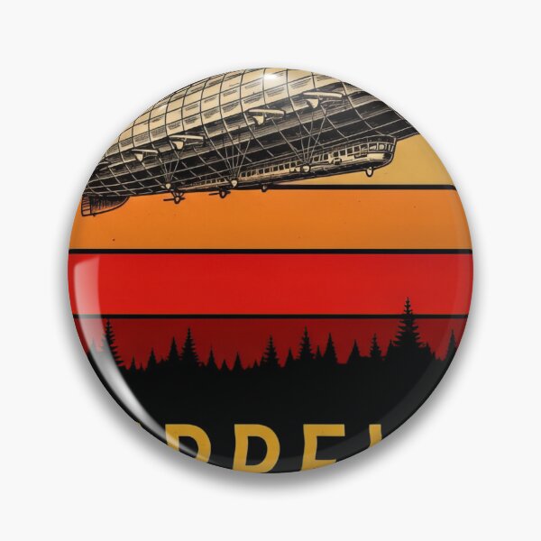 Item preview, Zeppelin Retro Sunset #6922 designed and sold by aztra-art.