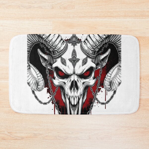 Item preview, Demonic Ram Skull Emblem designed and sold by Neural Distortion.
