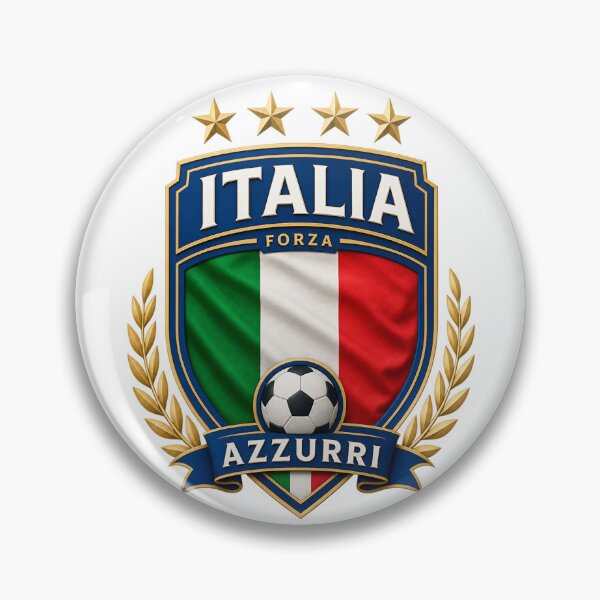 Item preview, Italy Soccer Fan Emblem designed and sold by Jandedan.