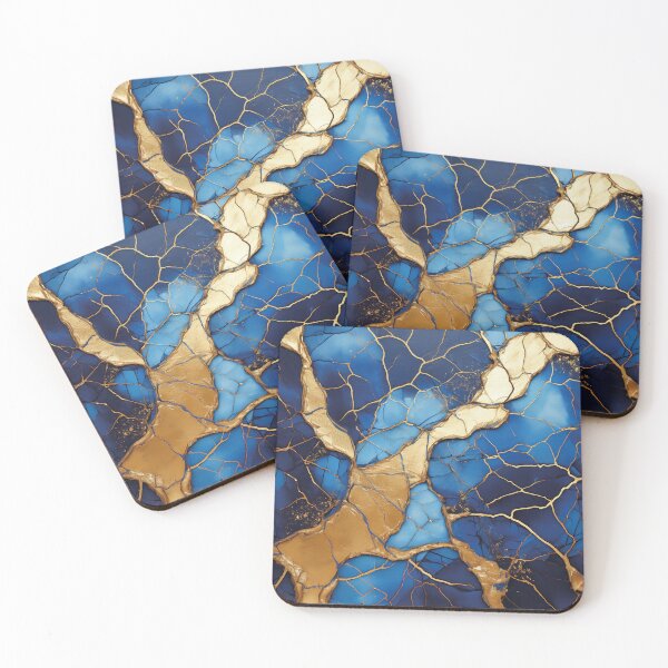 Item preview, Abstract art in the Japanese style of Kintsugi designed and sold by Photopat.