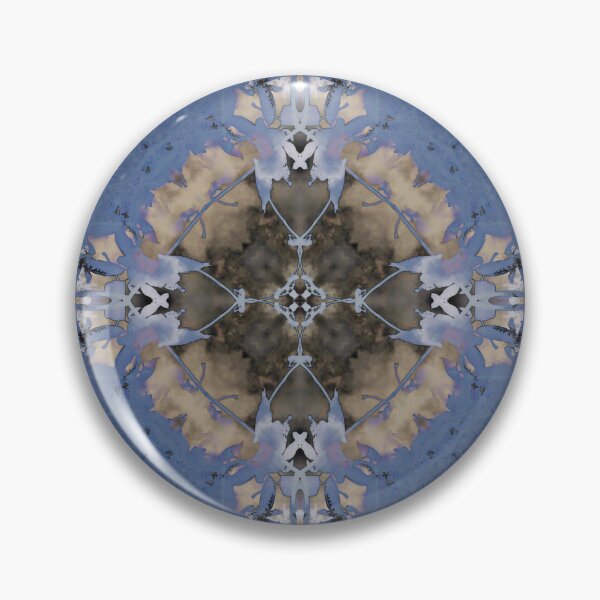 Item preview, Muted Blue and Earthy Nature Kaleidoscope designed and sold by haunguyencong.