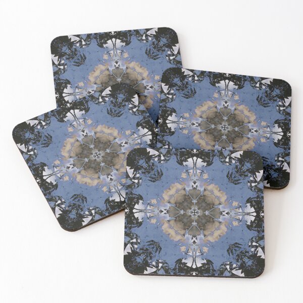 Item preview, Muted Blue and Earthy Nature Kaleidoscope designed and sold by haunguyencong.