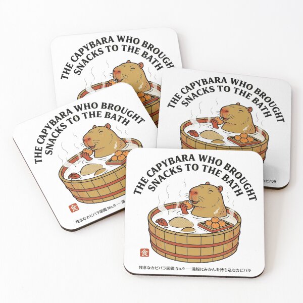 Item preview, The Capybara Who Brought Snacks to the Bath — Kawaii Onsen Capybara designed and sold by nurusubetei.