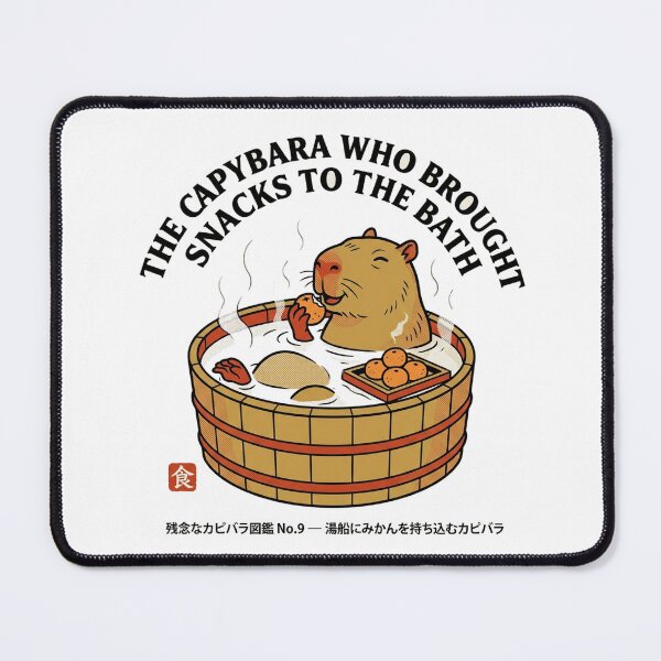 Item preview, The Capybara Who Brought Snacks to the Bath — Kawaii Onsen Capybara designed and sold by nurusubetei.
