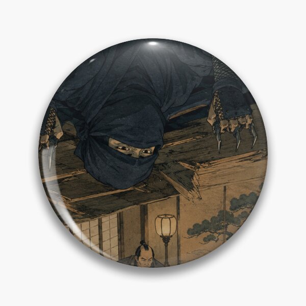 Item preview, Infiltrator's Gaze - Vintage Japanese Ninja Ukiyo-e Woodblock designed and sold by bapupa.
