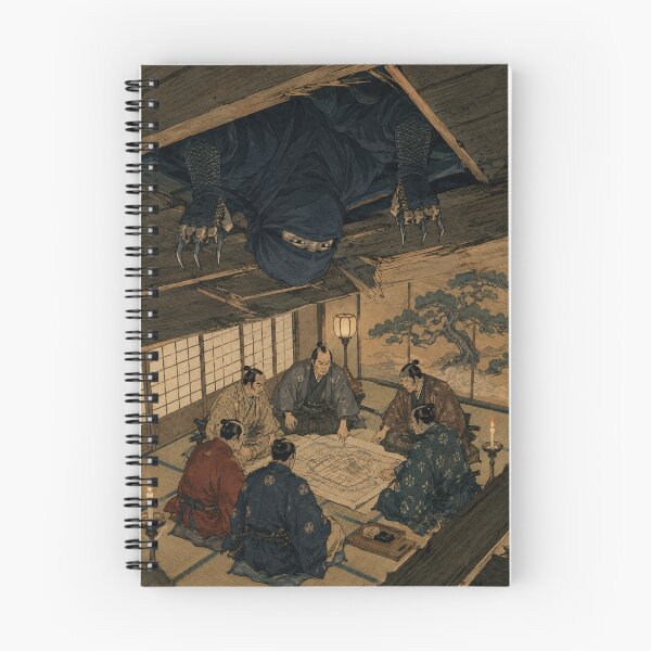 Item preview, Infiltrator's Gaze - Vintage Japanese Ninja Ukiyo-e Woodblock designed and sold by bapupa.