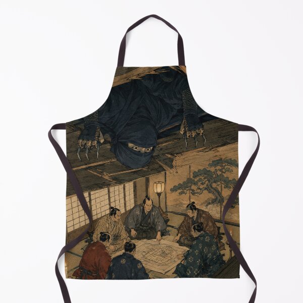 Item preview, Infiltrator's Gaze - Vintage Japanese Ninja Ukiyo-e Woodblock designed and sold by bapupa.