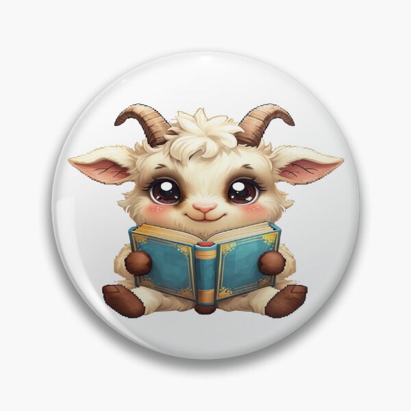 Item preview, Cute Goat Reading designed and sold by SpazticGoat.
