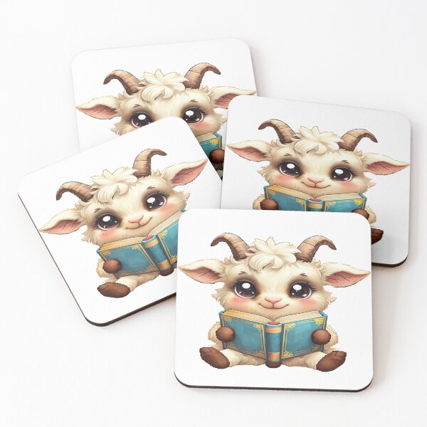 Item preview, Cute Goat Reading designed and sold by SpazticGoat.